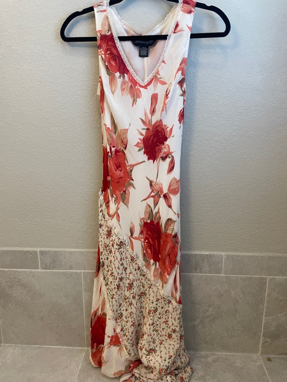 Vintage 90's Jonathan Martin Floral Maxi Dress